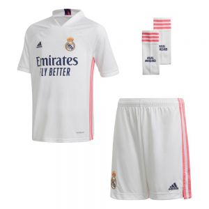 Equipación de fútbol Adidas Real madrid primera mini kit 20/21