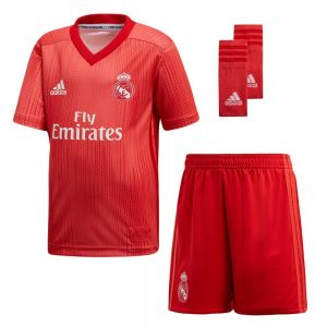 Equipación de fútbol Adidas Real madrid tercera júnior kit 18/19