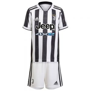 Equipación de fútbol Adidas Juventus 21/22 primera mini kit júnior