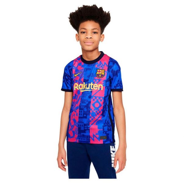 Nike Fc barcelona 21/22 stadium third junior short sleeve t-shirt Foto 1
