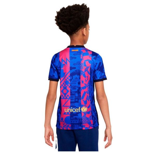 Nike Fc barcelona 21/22 stadium third junior short sleeve t-shirt Foto 2