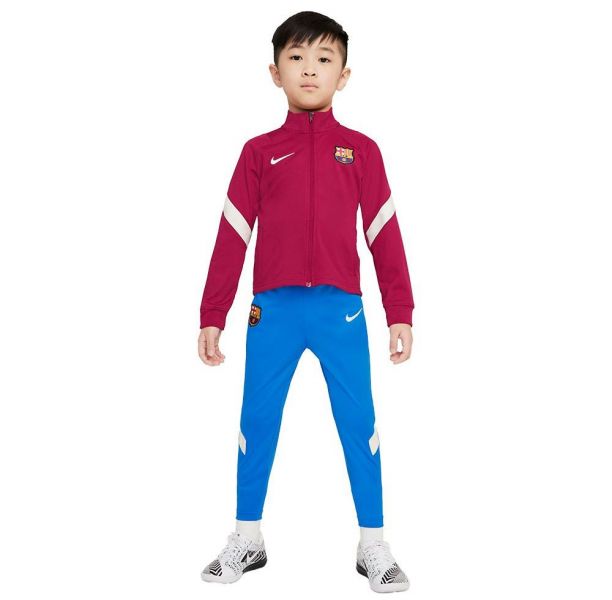 Nike Fc barcelona 21/22 strike little boy dri fit track suit Foto 1
