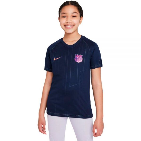 Nike Fc barcelona away pre match 21/22 junior t-shirt Foto 1