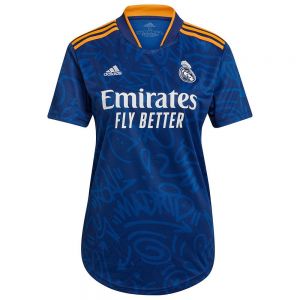 Equipación de fútbol Adidas camiseta manga corta real madrid 21/22 segunda equipación mujer