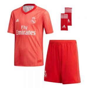 Equipación de fútbol Adidas  Conjunto Real Madrid Tercera Equipación Júnior 18/19