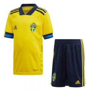 Equipación de fútbol Adidas  Conjunto Suecia Primera Equipación Mini 2020