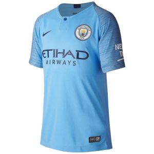 Equipación de fútbol Nike Camiseta Manchester City FC Primera Equipación Breathe Stadium 18/19 Júnior