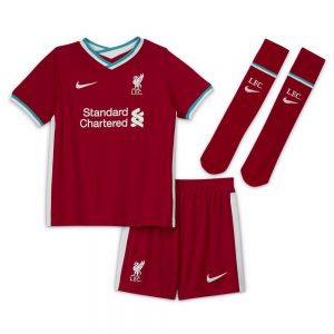 Equipación de fútbol Nike  Conjunto Liverpool FC Primera Equipación Breathe Mini 20/21