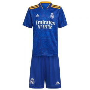 Equipación de fútbol Adidas  Mini Kit Real Madrid 21/22 Segunda Equipación Junior