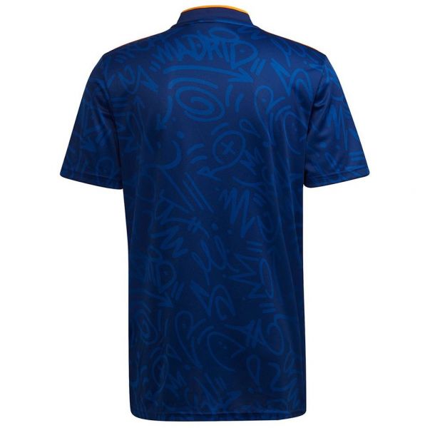 adidas Camiseta Manga Corta Real Madrid 21/22 Tercera Equipación Azul