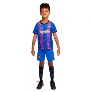 Equipación de fútbol Nike  Conjunto FC Barcelona Tercera Equipación Little Kit 21/22