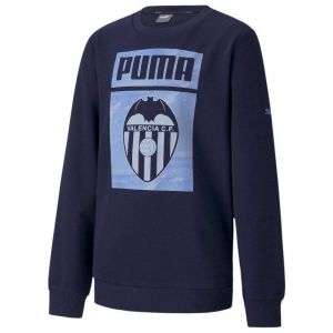 Equipación de fútbol Puma  Sudadera Valencia CF Ftblcore Graphic Crew 20/21 Junior