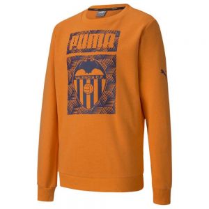 Equipación de fútbol Puma  Sudadera Valencia CF Ftblcore Graphic Crew 20/21 Junior